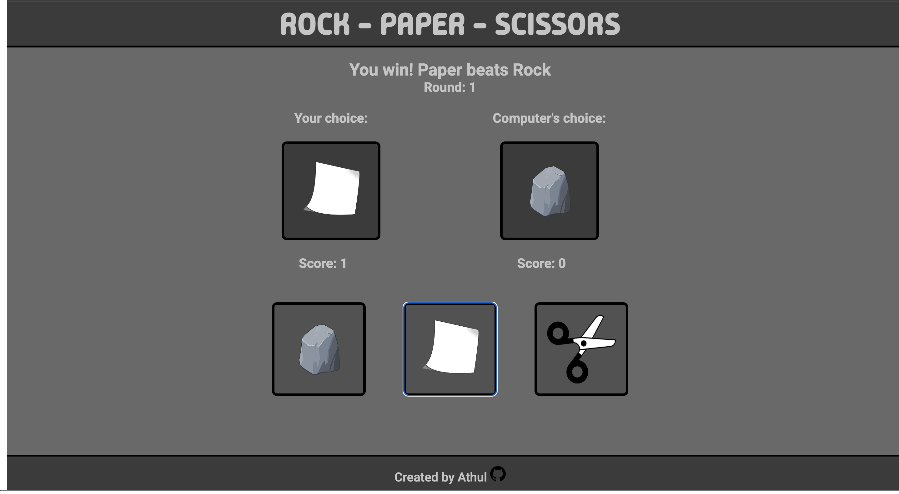 Rock-Paper-Scissors screenshot